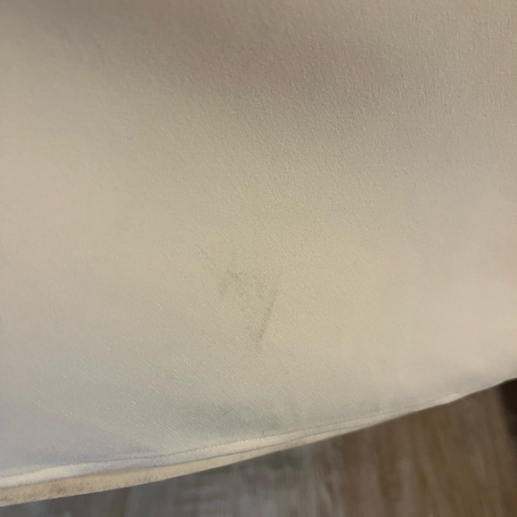 Halston Heritage white a-line halter dress, beaded dress, size 10, vintage feel - Picture 15 of 16